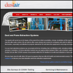 Screen shot of the Dustair Ltd website.