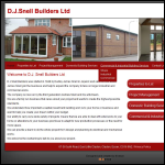 Screen shot of the D.J. Snell Builders Ltd website.