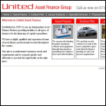 Screen shot of the United Asset Finance Ltd website.