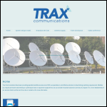 Screen shot of the Trax Communications Ltd website.