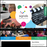 Screen shot of the 'signals' Essex Media Centre Ltd website.