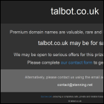 Screen shot of the Talbot & Co. Ltd website.
