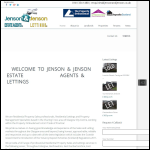 Screen shot of the P. Jenson & Company Ltd website.