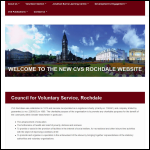 Screen shot of the Council for Voluntary Service, Rochdale website.