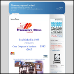 Screen shot of the Threeways Glass Ltd website.