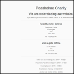 Screen shot of the The Peasholme Centre York website.