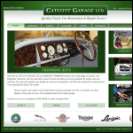 Screen shot of the Catcott Garage Ltd website.
