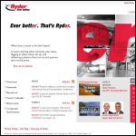 Screen shot of the Ryder System Holdings (UK) Ltd website.