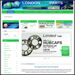 Screen shot of the London Taxi Parts Ltd website.