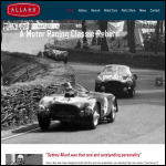 Screen shot of the Allard Motor Company Ltd website.