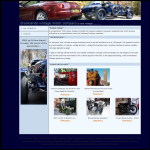 Screen shot of the Brooklands Vintage Motor Company Ltd website.