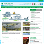 Screen shot of the Nene Park Trust website.