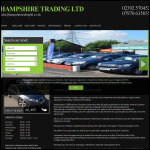 Screen shot of the Hampshire Medical Trading Company Ltd website.