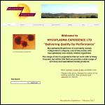 Screen shot of the Mycoplasma Experience Ltd website.