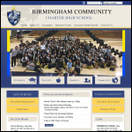 Screen shot of the The Birmingham Chinese School website.