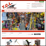 Screen shot of the T.C.L. Tool Hire Ltd website.