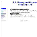 Screen shot of the R. L. Heavey & Company Ltd website.