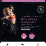 Screen shot of the Stage Door School of Dancing Ltd website.