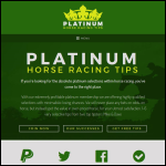 Screen shot of the Platinum Racing Ltd website.