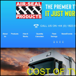 Screen shot of the Air-Seal Products Ltd website.