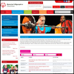 Screen shot of the Special Olympics Great Britain website.