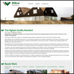 Screen shot of the Willow Builders Ltd website.