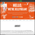 Screen shot of the Jellybean Creative Solutions Ltd website.