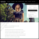 Screen shot of the Chamberlain Hotels Ltd website.