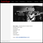 Screen shot of the Antelope Company Ltd website.