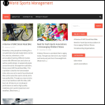 Screen shot of the Worldsport Management Ltd website.