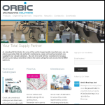 Screen shot of the Orbic International Ltd website.