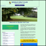 Screen shot of the Bedale Golf Club Ltd website.