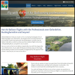 Screen shot of the The Hot-air Balloon Company Ltd website.