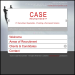 Screen shot of the Case Recruitment Ltd website.