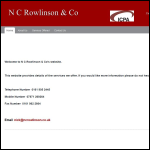 Screen shot of the N.C. Rowlinson Financial Services Ltd website.