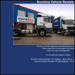 Screen shot of the Eurohire Ltd website.