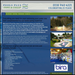 Screen shot of the Pools Plus Ltd website.