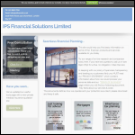 Screen shot of the Ips Financial Services Ltd website.