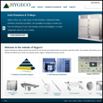 Screen shot of the Hygeco Lear Ltd website.