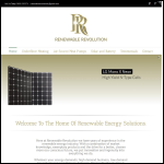 Screen shot of the Solar Revolution Ltd website.