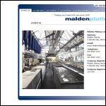 Screen shot of the Malden Plating Works Ltd website.