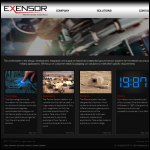 Screen shot of the Exensor Technology Ltd website.