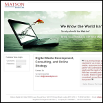 Screen shot of the Mitsona Ltd website.