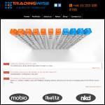 Screen shot of the Wise Trading Ltd website.