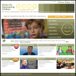 Screen shot of the Action for Stammering Children website.