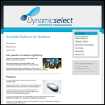 Screen shot of the Select Computer Systems Ltd website.