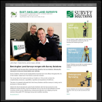 Screen shot of the East Anglian Land Surveys Ltd website.