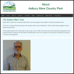 Screen shot of the Astbury Mere Trust website.