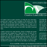 Screen shot of the Creative Land Developers Ltd website.