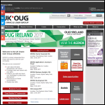 Screen shot of the The Uk Oracle User Group website.